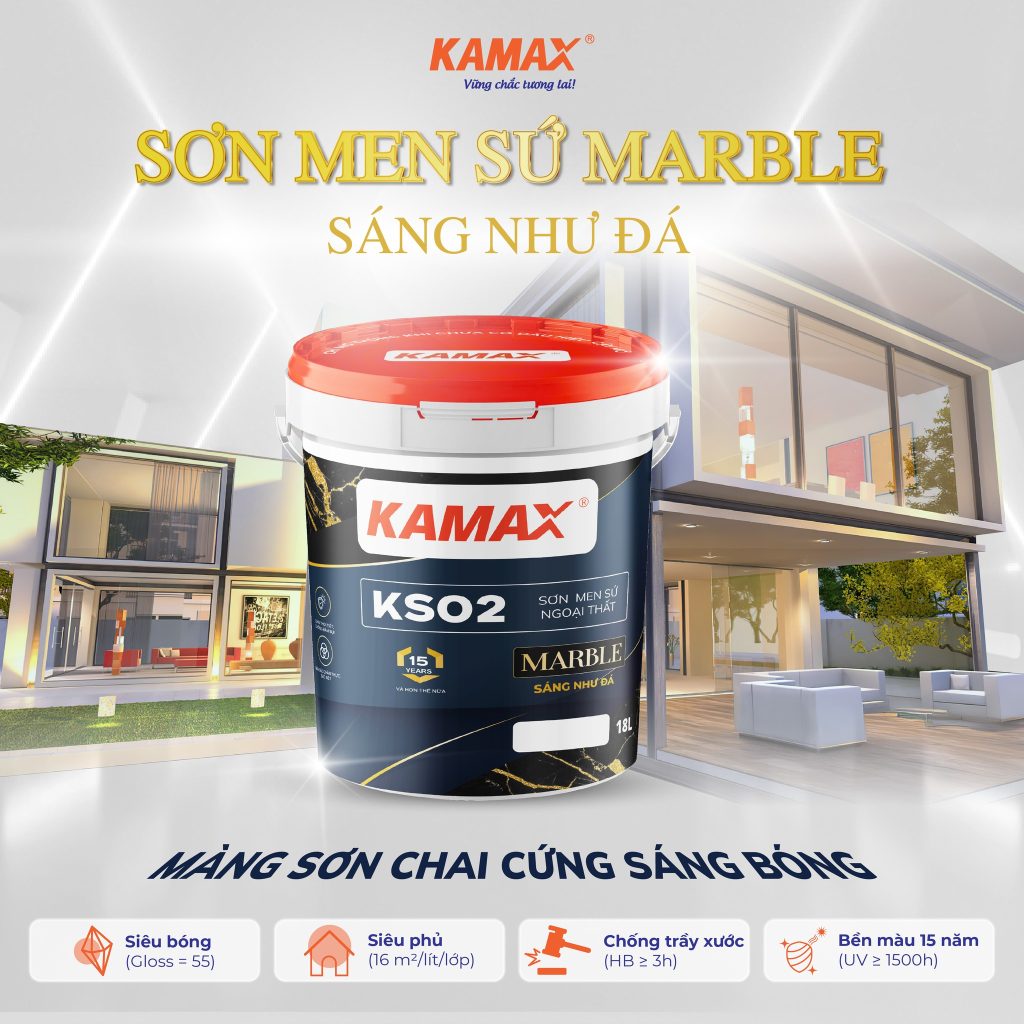 Sơn men sứ Marble Kamax