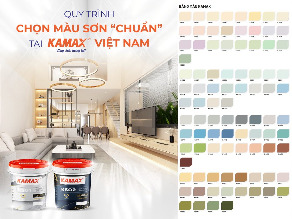 Quy trình chọn màu sơn tại Kamax Việt Nam